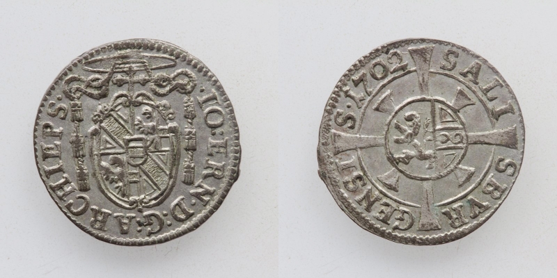 Salzburg Johann Ernst von Thun u. Hohenstein Kreuzer 1702