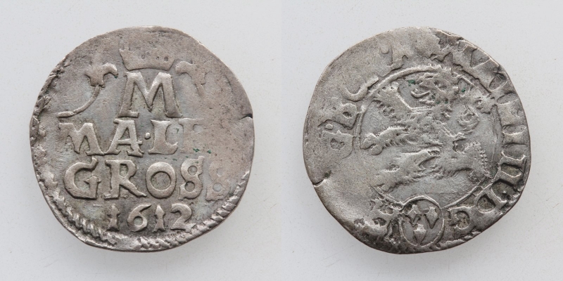 Böhmen Matthias II. 1612-1619 Maly Groschen 1612 Kuttenberg R!