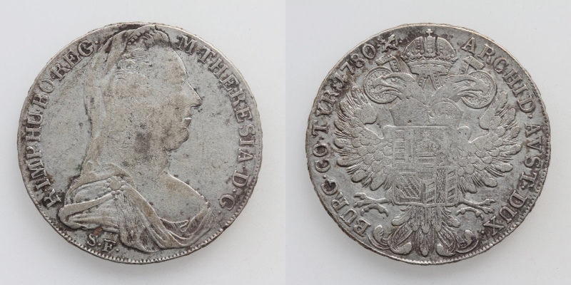 Maria Theresia Taler 1780 S.F. Mailand