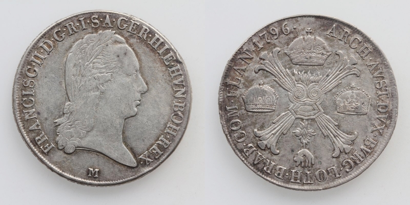 Franz II.(I.) Kronentaler 1796 M Mailand