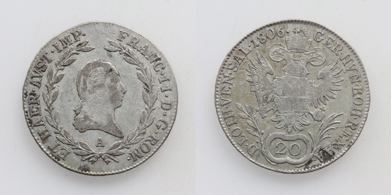 Franz II.(I.) 20 Kreuzer 1806 A Wien