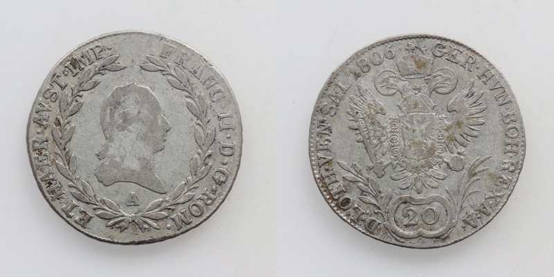 Franz II.(I.) 20 Kreuzer 1806 A Wien