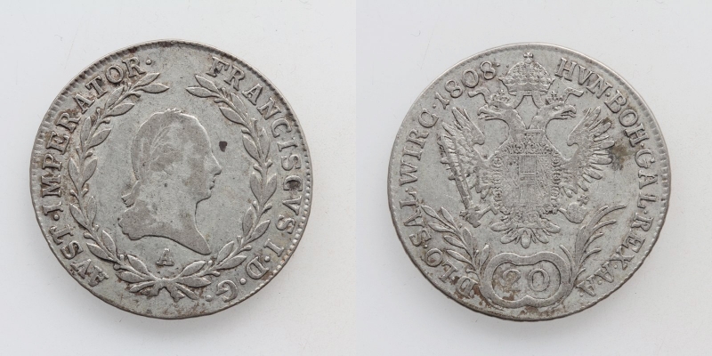 Franz II.(I.) 20 Kreuzer 1808 A Wien