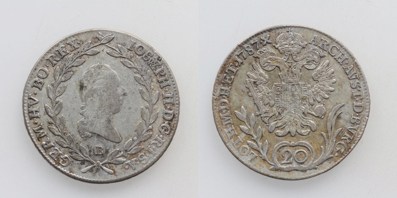 Joseph II. 20 Kreuzer 1787 B Kremnitz
