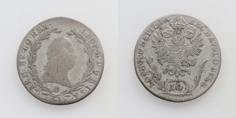 Leopold II. 10 Kreuzer 1791 B Kremnitz