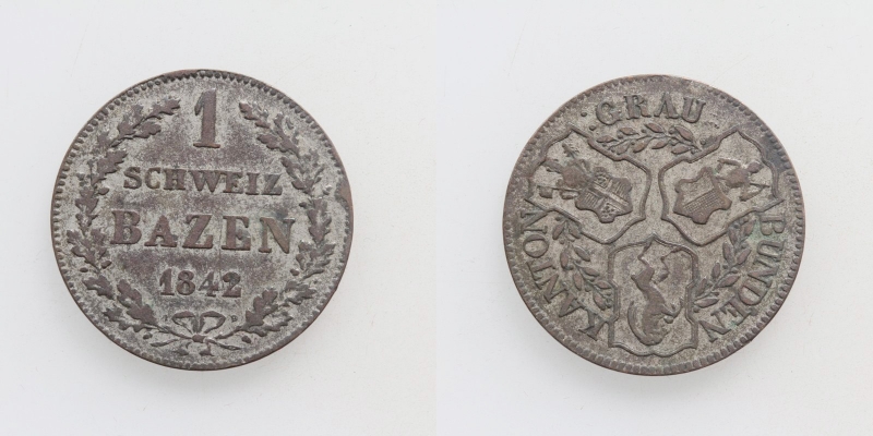 Schweiz Graubünden 1 Bazen 1842