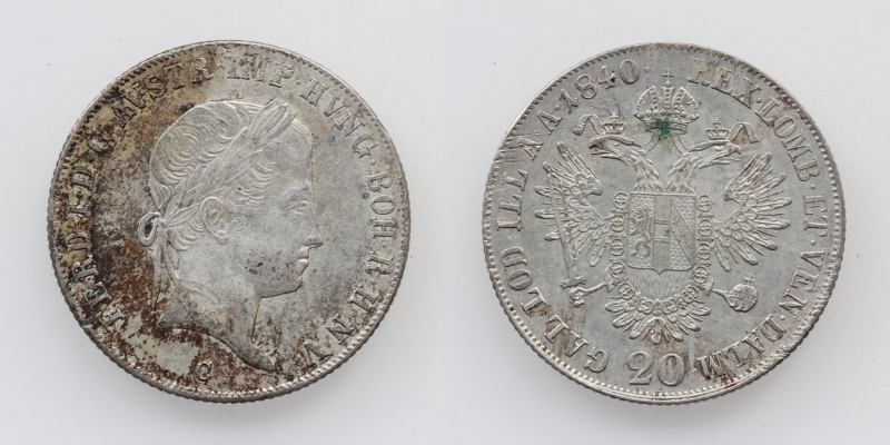 Ferdinand I. 20 Kreuzer 1840 C Prag
