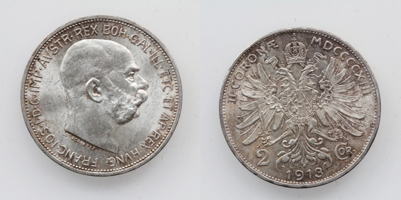 Österreich/Ungarn Franz Joseph I. 2 Kronen 1913