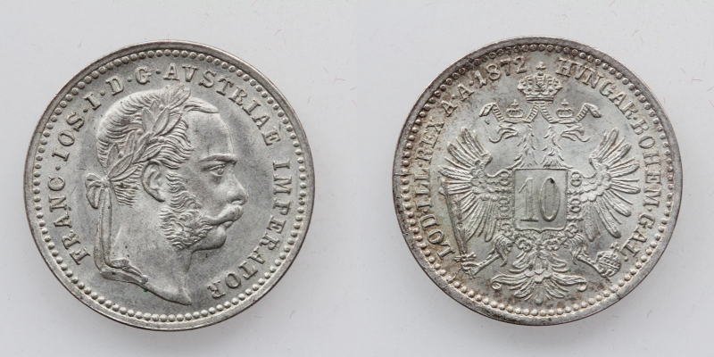 Österreich/Ungarn Franz Joseph I. 10 Kreuzer 1872