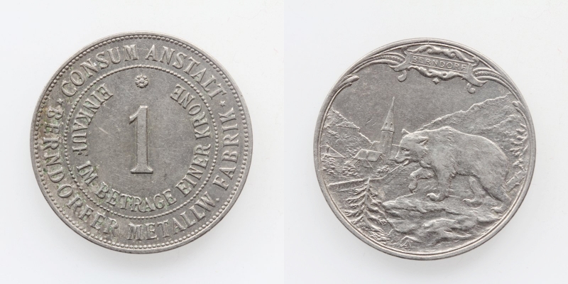 Österreich Berndorf 1 Krone o.J. (1916) Notgeld
