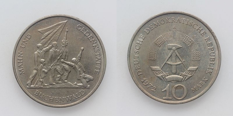 DDR 10 Mark 1972 A Mahnmal Buchenwald