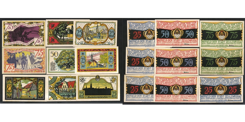 Thüringen Notgeld der Stadt Zeulenroda 1921