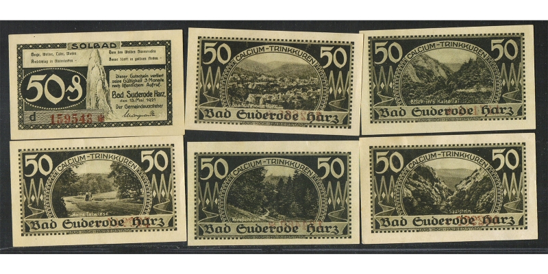 Sachsen-Anhalt Notgeld Bad Suderode-Harz 1921