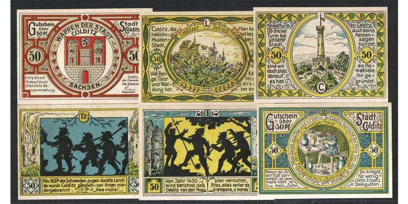 Sachsen Notgeld Stadt Colditz 1921