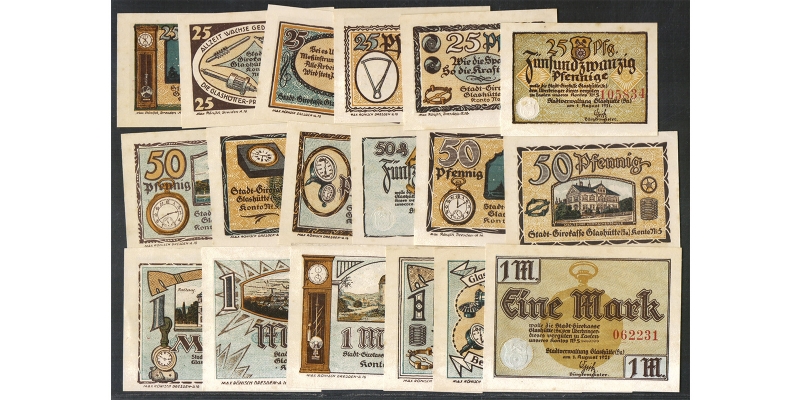 Sachsen Notgeld Stadt Glashütte 1921