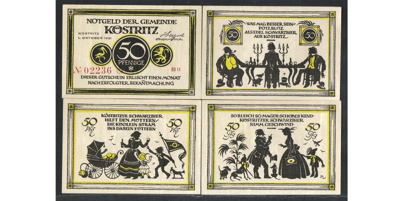 Thüringen Notgeld Gemeinde Köstritz 1921