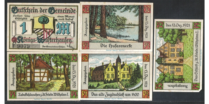 Brandenburg Notgeld Gemeinde Königs-Wusterhausen 1921