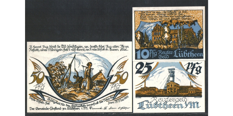 Mecklenburg-Vorpommern Reutergeld Lübtheen o.D. 1922