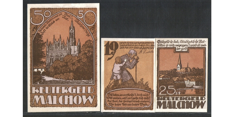 Mecklenburg-Vorpommern Reutergeld Malchow o.D. 1922