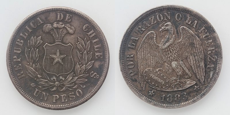 Chile 1 Peso 1883