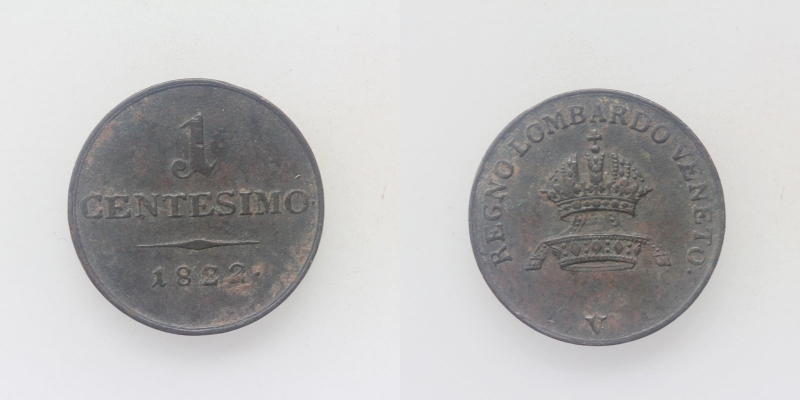 Franz II.(I.) 1 Centesimo 1822 V Venedig