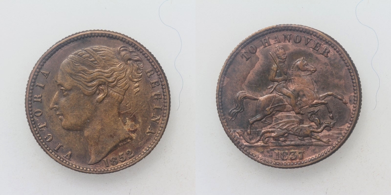 Großbritanien Jeton Victoria to Hanover 1837