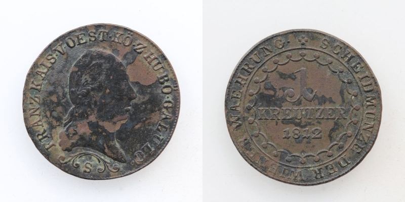 Franz II.(I.) 1 Kreuzer 1812 S Schmöllnitz