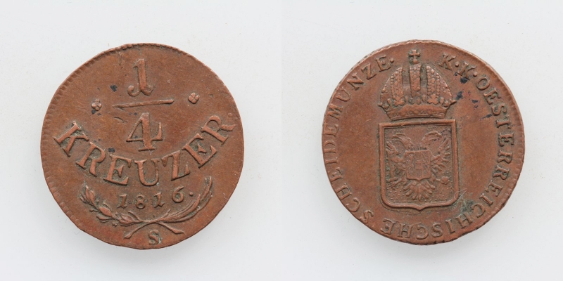 Franz II.(I.) 1/4 Kreuzer 1816 S