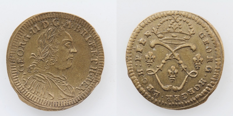 Nürnberg Rechenpfennig Georg II. o.J. Georg Höger (Meister 1764)