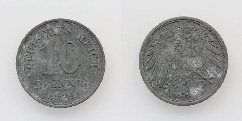 Deutsches Reich 10 Pfennig 1921