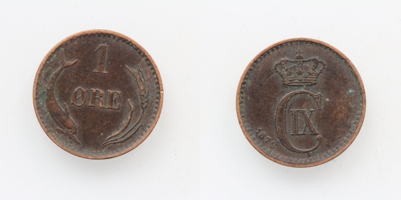 Dänemark Christian IX. 1 Öre 1879