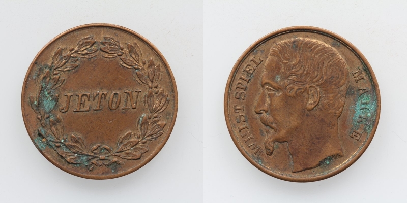 Messing Jeton Spiel Marke o.J.