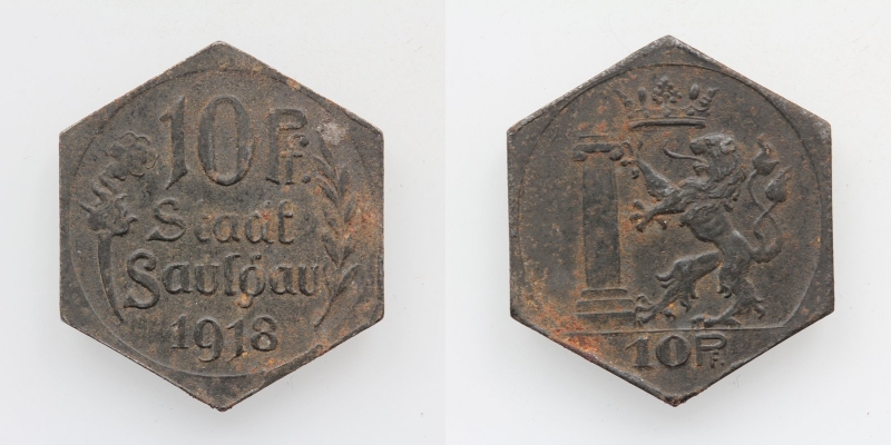 Stadt Saulgau 10 Pfennig 1918 Notgeld
