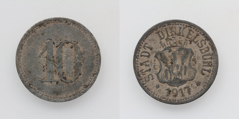 Stadt Dinkelsbühl 10 Pfennig 1917 Notgeld