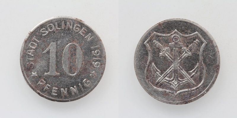 Stadt Solingen 10 Pfennig 1919 Notgeld