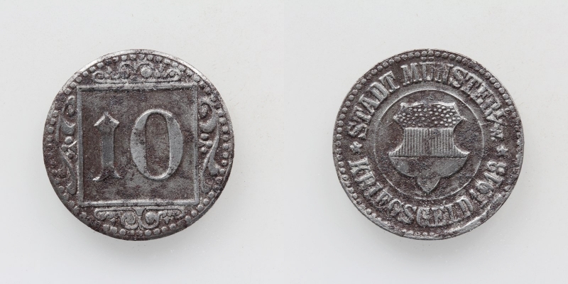 Kriegsgeld Stadt Münster 10 Pfennig 1918