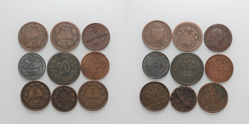 Österreich Kaiserreich Franz Joseph I. LOT 9 Stück