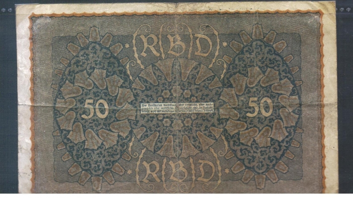 Deutsches Reich 50 Mark 1919 Reihe 1