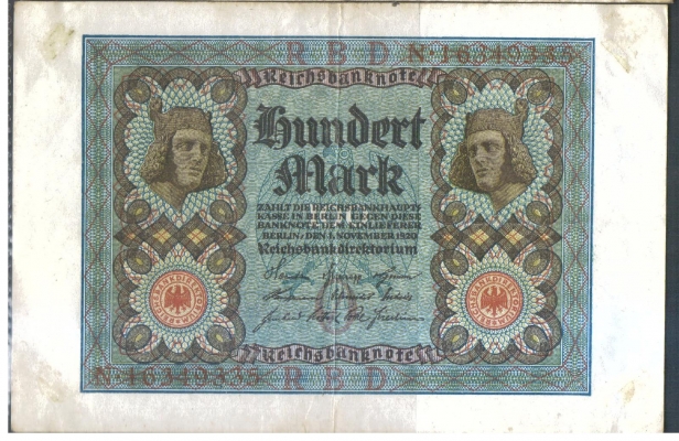 Deutsches Reich 100 Mark 1920