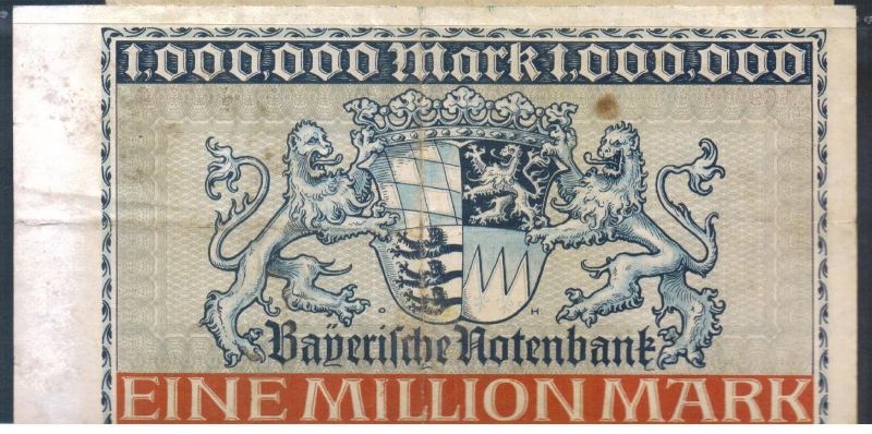 Bayern 1 Million Mark 1923
