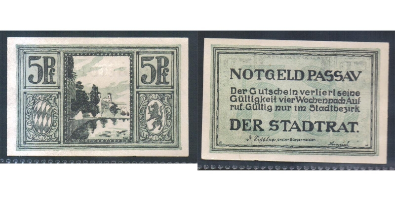 Bayern Passau 5 Pfennig o.D. (1920/21)