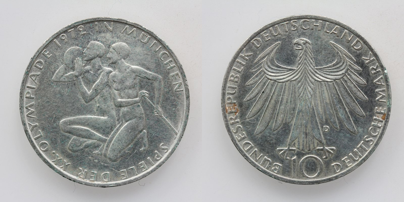 10 Deutsche Mark Olympische Spiele 1972 Wert www.moneta.at